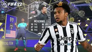 89 FUT SHOWDOWN WESTON MCKENNIE SBC Walkout Animation | FIFA 22 Ultimate Team #fifa22 #fifa #fut