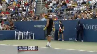 US Open 2009 - Koellerer's dive volley lob winner
