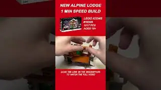 New LEGO Alpine Lodge 10325 1 Min Speed Build - Brick Engineer