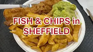 FISH & CHIPS at The Market Chippy, SHEFFIELD. Beers at The Sheaf View.