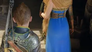 God Of War Ragnar&ouml;k l Atreus enjoying Assgard