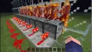 Minecraft flame throwers