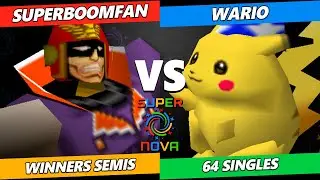 Supernova 2024 Winners Semis - SuPeRbOoMfAn (Falcon) Vs. Wario (Pikachu) Smash 64 - SSB64