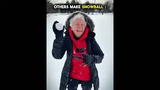 Inni tworzą śnieżną kulę, a ten ☠️