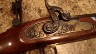 Vernier Tang Sight on a Thompson Hawken .50 cal Rifle