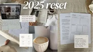 RESET for 2025 - rebrand yourself & create your dream life: goals, notion, vision boards & habits