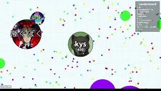 Reverse tricksplit Agario destroying teamers