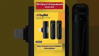 Digitek (DWM-004 2 nos of Noise Calcelling Wireless Microphone & one Receiver #shorts #digitek