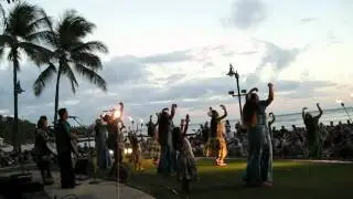 Traditional Hawaiian Dances on Waikiki Beach, Part 5, Honolulu, Oahu