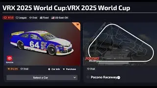 VRX World Cup,Week 5, Pocono, Chase Rockford #71 @ VRX Simulators