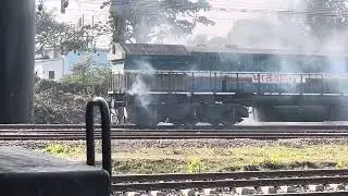 #TESTING BY  BRUSTING FOG SIGNAL ON RAILWAY TRACK