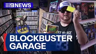 Man creates iconic Blockbuster in home garage | 9 News Australia