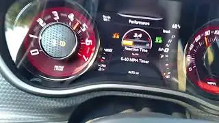 2015 Hellcat 0-100 pull on Drag radials