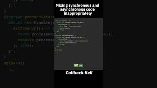 Mixing synchronous and asynchronous code inappropriately 