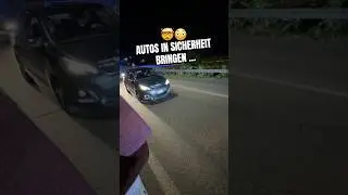 Autos in Italien in Sicherheit bringen … Hagel kommt beim SOGA Treffen … #autos #bmw #treffen
