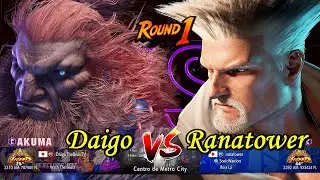 Daigo (Akuma) VS (Guile) Ranatower - Street Fighter 6 - High Level Gameplay