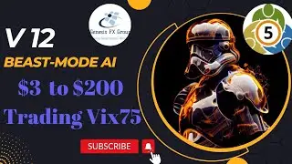 V12 BEAST-MODE AI: $3 TO 200$ TRADING VIX75#forexrobot#trading#currencytrading #us30#us30#forex#fx