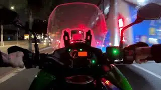 De noite com uma VERSYS 1000 em SP 🔞🔥🔥