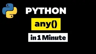 Python any function explained in 1 minute