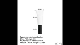 Matte White 10g 15g Plastic Lip Balm Tube Lip Gloss Eye #lipglosstubes #custompackaging