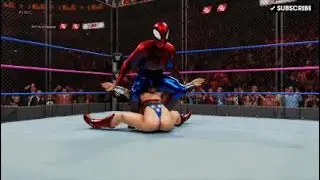 (REMATCH) SPIDER-MAN VS WONDER WOMAN ( 2 OUT OF 3 FALLS MATCH)