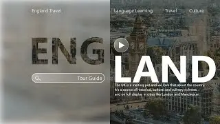 Glassmorphism Tour Guide Hero Section UI Design In Adobe XD