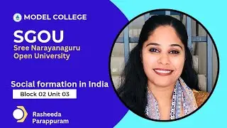 SGOU Degree; Social Formation in India, Block 02, Unit 03