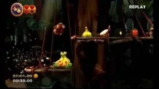 Donkey Kong Country Returns - 5-5 Longshot Launch - 50.09 (Shiny Gold Medal)