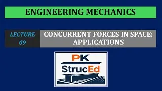 Engineering Mechanics | Lecture 09 | Concurrent Forces in Space Applications
