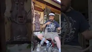 Creating tiki decor from old rum bottles ##Shorts #Short #Tiki #TikiDecour #TikiArt #nauticaldecor
