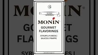 Monin syrups, purees, sauces & frappe available at global beverages in UAE, Dubai cafe, restaurant