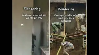 Difference between Plastering and Rendering