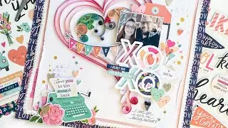 XOXO process video | Peartree Cutfiles February Cyber Crop sample | simple stories happy hearts