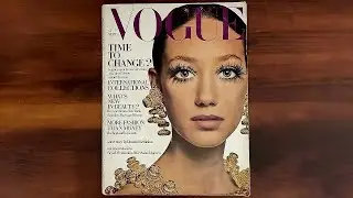 British Vogue September 1, 1968 M. Berenson, Julie Andrews, Rock Hudson | ASMR Magazine Flip Thru