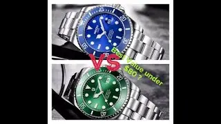Best Value Submariner Homage Watches Under $80 on AliExpress - Pagani Design & Nibosi