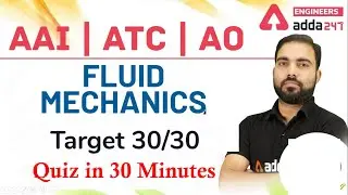 AAI | ATC | AO |  Fluid mechanics Live mock test Engineers Adda