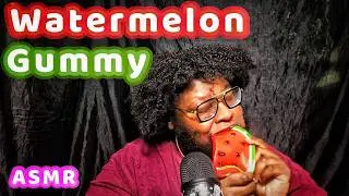 ASMR Giant Gummy Watermelon 🍉 | No Talking | Juicy & Chewy Candy Eating Sounds