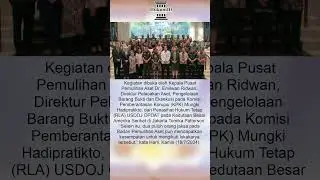 USDOJ OPDAT Gandeng Badan Pemulihan Aset Kejaksaan RI Selenggarakan Lokakarya Penelusuran, Pemulihan