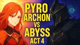 PYRO ARCHON VS ABYSS ACT 4 | EPIC GENSHIN IMPACT CUTSCENE |#genshinimpact #pyroarchon #hoyocreators