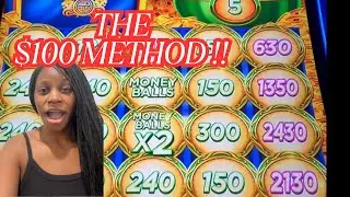 WE STARTED WITH $100 THEN WENT ON A WINNING STREAK AT THE CASINO ON MONEY BALLS!!