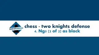 chess - two knights defense 4. Ng5 (2 of 2) as black