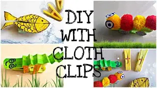 DIY for kids wd cloth clips this summer vacation | Easy craft and art | 5 min craft | DIY crafts
