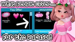 What People OFFER For the Parasol! | Roblox Royale High Trading