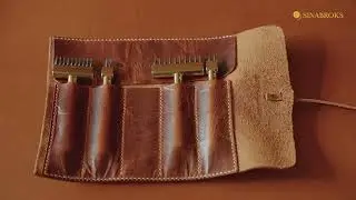 Making tool pouches with Sinabroks leather tools!