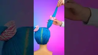 Space bun 🧁🤣 #spacebun #spacebuns #frisur #frisuren #frisurentutorial #haare #haartutorial #shorts