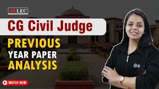 Previous Year Paper Analysis of Chhattisgarh Civil Judge Prelims Exam | CGCJ Prelims #cgcj