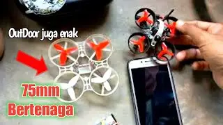 Micro Drone  fpv 75mm Test Gnb 380 mah cyclops v3 Kingkong Frame