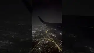 pune airport ✈️ #night view 😍 #aeroplane #flight #travel #trip #indigo #shorts 🥰 #shortsfeed #reels