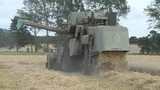 CLAAS MATADOR GIANT HARVESTING SPRING BARLEY