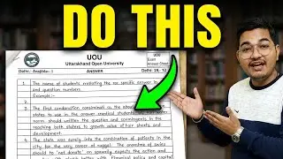 UOU EXAMINATION 2024 || HOW TO WRITE A  ANSWER IN UOU EXAM 2024 || UOU EXAM 2024